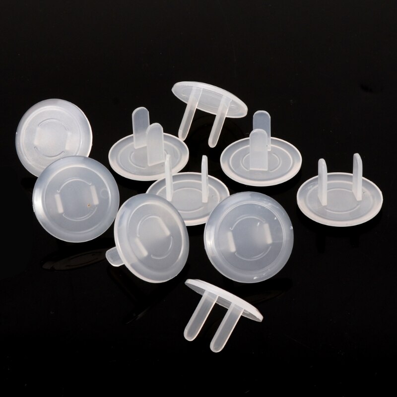 10pcs US Child Safety Electrical Outlet Cover Plugs for Power Socket Guard Baby Protection Anti Electric Shock Rotate Protector