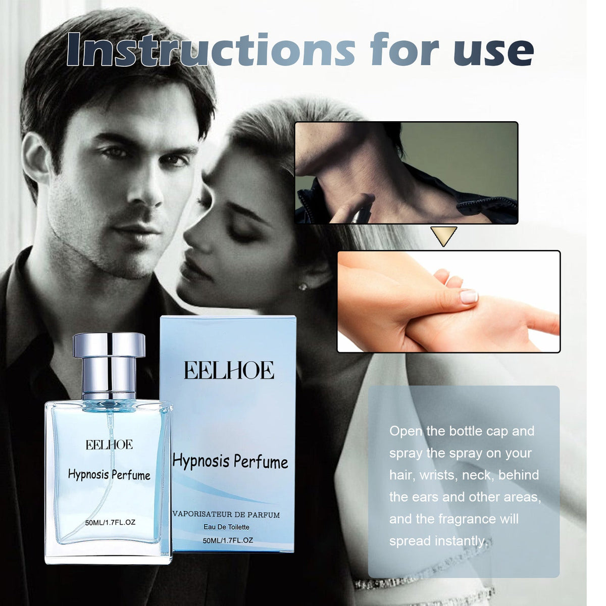 Men's Charm Perfume Natural Fresh Light Fragrance Deodorant Date Portable Atmosphere Perfume