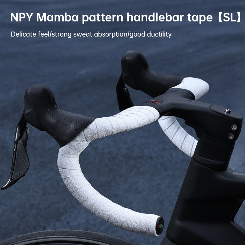 NPY Mamba Pattern Handlebar Tape for Road Bikes - Anti-slip, Sweat-absorbent and Breathable Road Bicycle Handlebar Tape