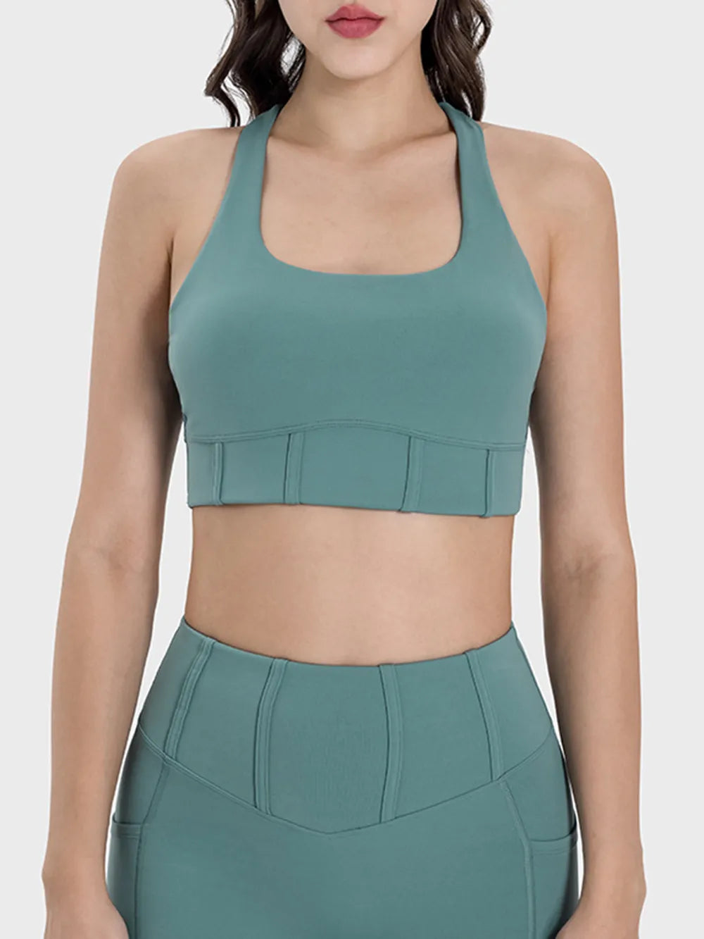 Square Neck Wide Strap Active Tank - V.I.P Digital Presence