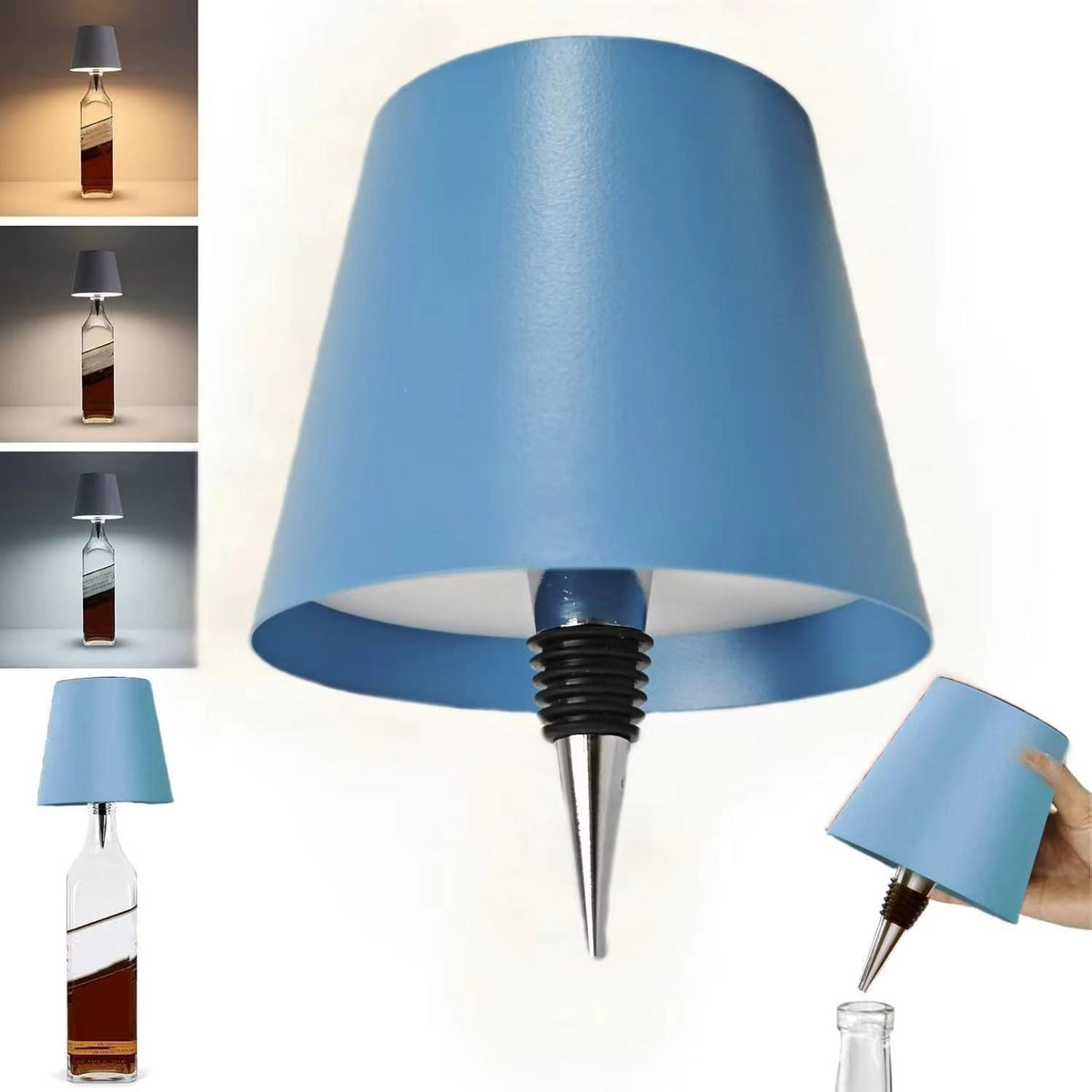 LED Creative Wine Bottle Light for Bar: Movable, Rechargeable, RGB Dimmable Decorative Bottle Lamp