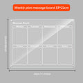 Acrylic message board magnetic refrigerator sticker household erasable calendar transparent note display board - V.I.P Digital Presence