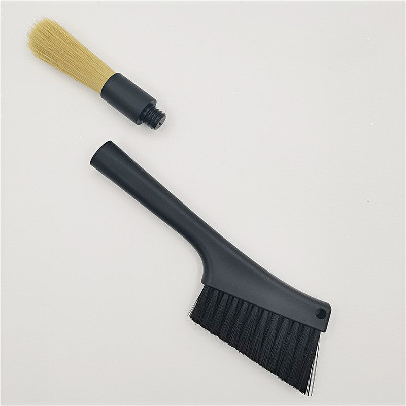 Bean grinder cleaning brush coffee machine brush dual head brush coffee shop bar counter brush coffee machine brush - V.I.P Digital Presence