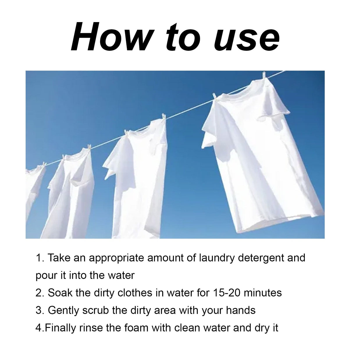 Active Enzyme Clothing Decontamination, Clothing Cleaning Remove Oil Stains Stains Perspiration Stains Pen Stains Drink Stains