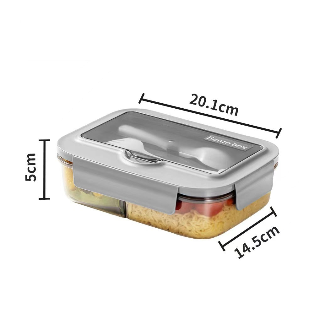 Japanese style microwaveable lunch box with compartments and cutlery - V.I.P Digital Presence