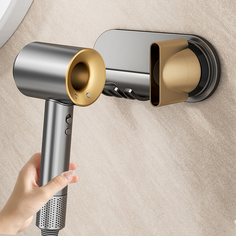No - drill Magnetic Hair Dryer Wall Mount. Synthetic plastic, for Dyson/Leihen/Kexi. Colors: gray & white