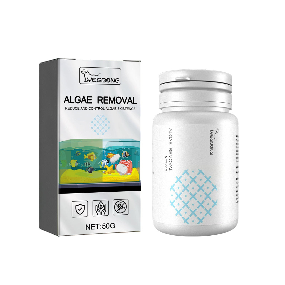 Algae Removal, Aquarium Cleaning Agent Algae Removal Moss Fish Tank Moss Removal Agent Algae Removal From Green Water