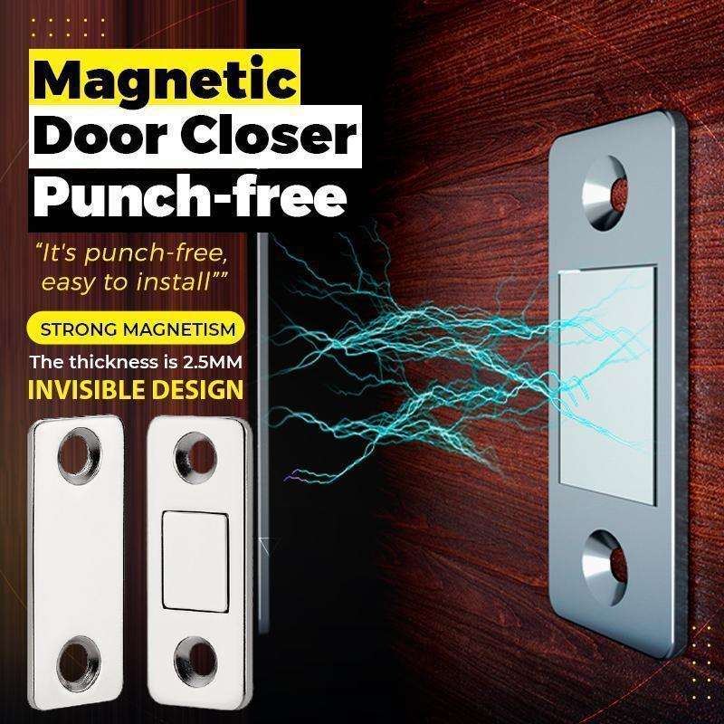 Punch Free Ultra-Thin Invisible Door Suction Sliding Door Wardrobe Door Magnetic Double Magnet Sliding Door Cabinet Strong Magnetic Absorption
