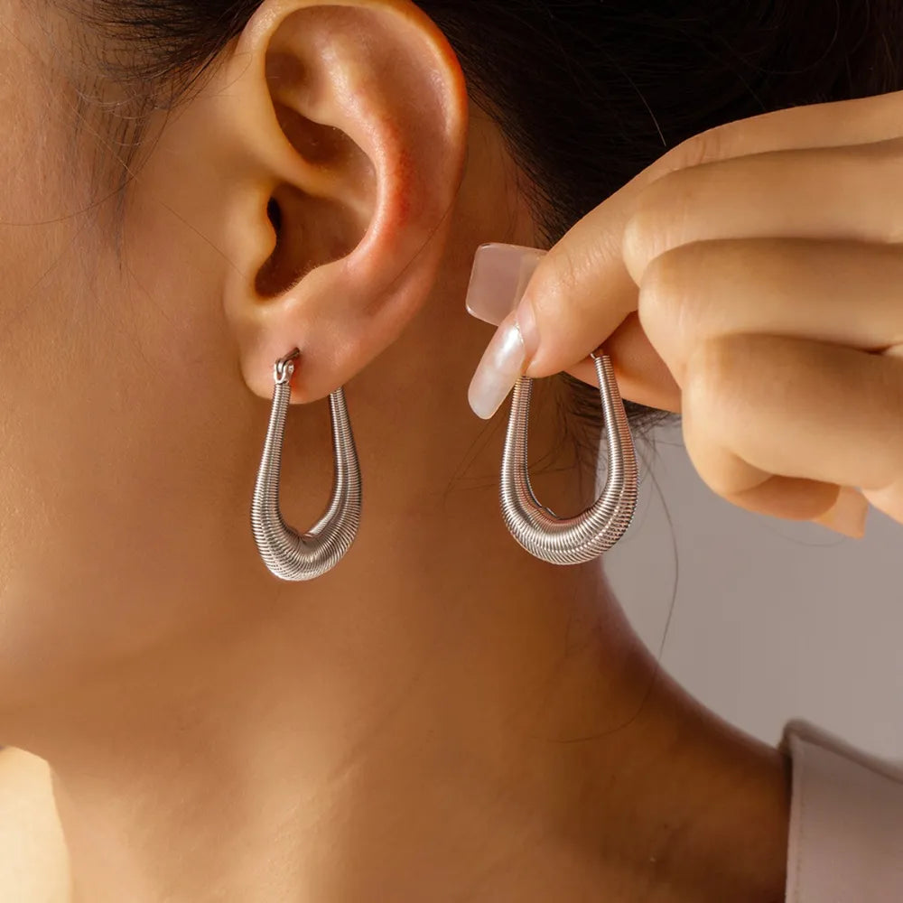 Titanium Steel U Shape Earrings - V.I.P Digital Presence