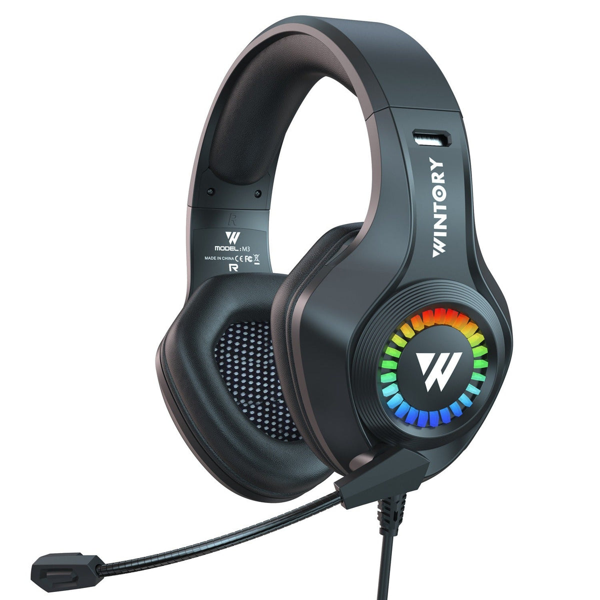 Head mounted gaming headphones wired e-sports luminous earphones mobile phones computers cool anchor headphones - V.I.P Digital Presence