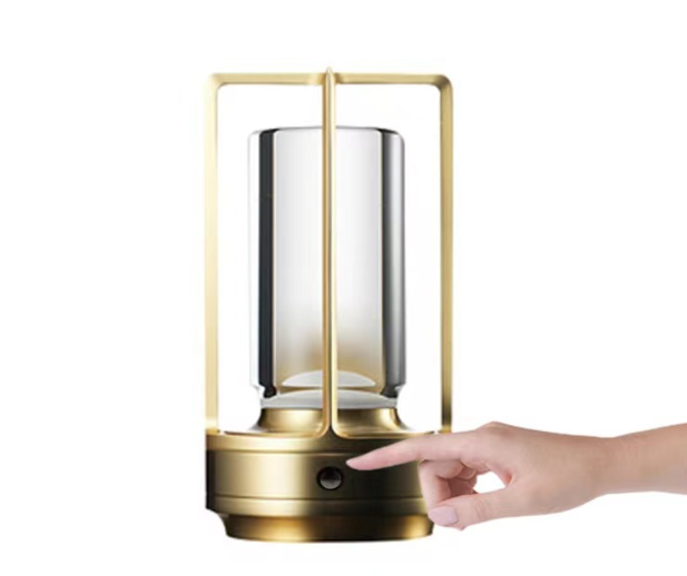 "Vintage Aluminum Table Lamp with LED Dining Table Ambience Light, USB Charging, Touch Control, Decorative Bar and Camping Night Light" - V.I.P Digital Presence