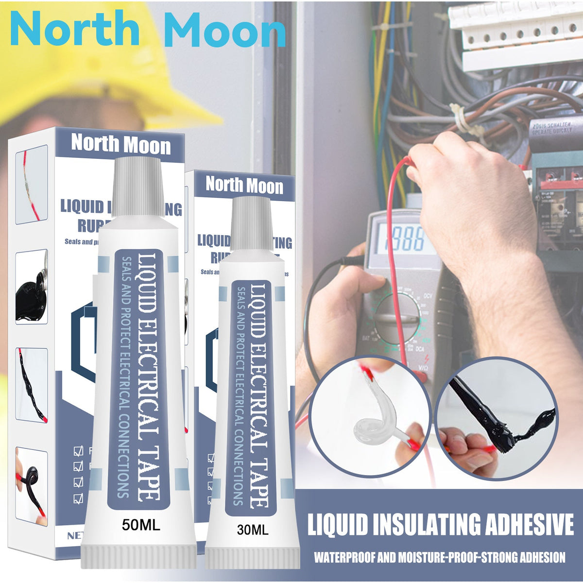 Liquid Insulating Tape Instead Of Heat-Receiving Tube Circuit Board Waterproof Bonding Flame Retardant High Temperature Resistant Battery Sealant