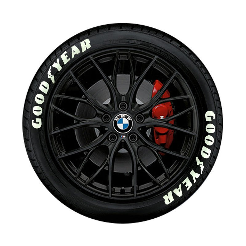 【 Font Set 】 Car Tire Stickers Tire Letter Stickers English Letter 3D Stereoscopic Stickers - V.I.P Digital Presence