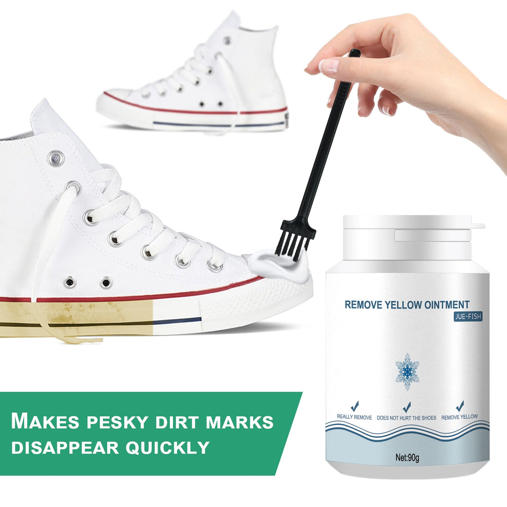 Shoes Stain Removal Yellow Gel, Remove Oxidation To Clean Stains Yellow Edge Wash Free Gel Small White Shoes
