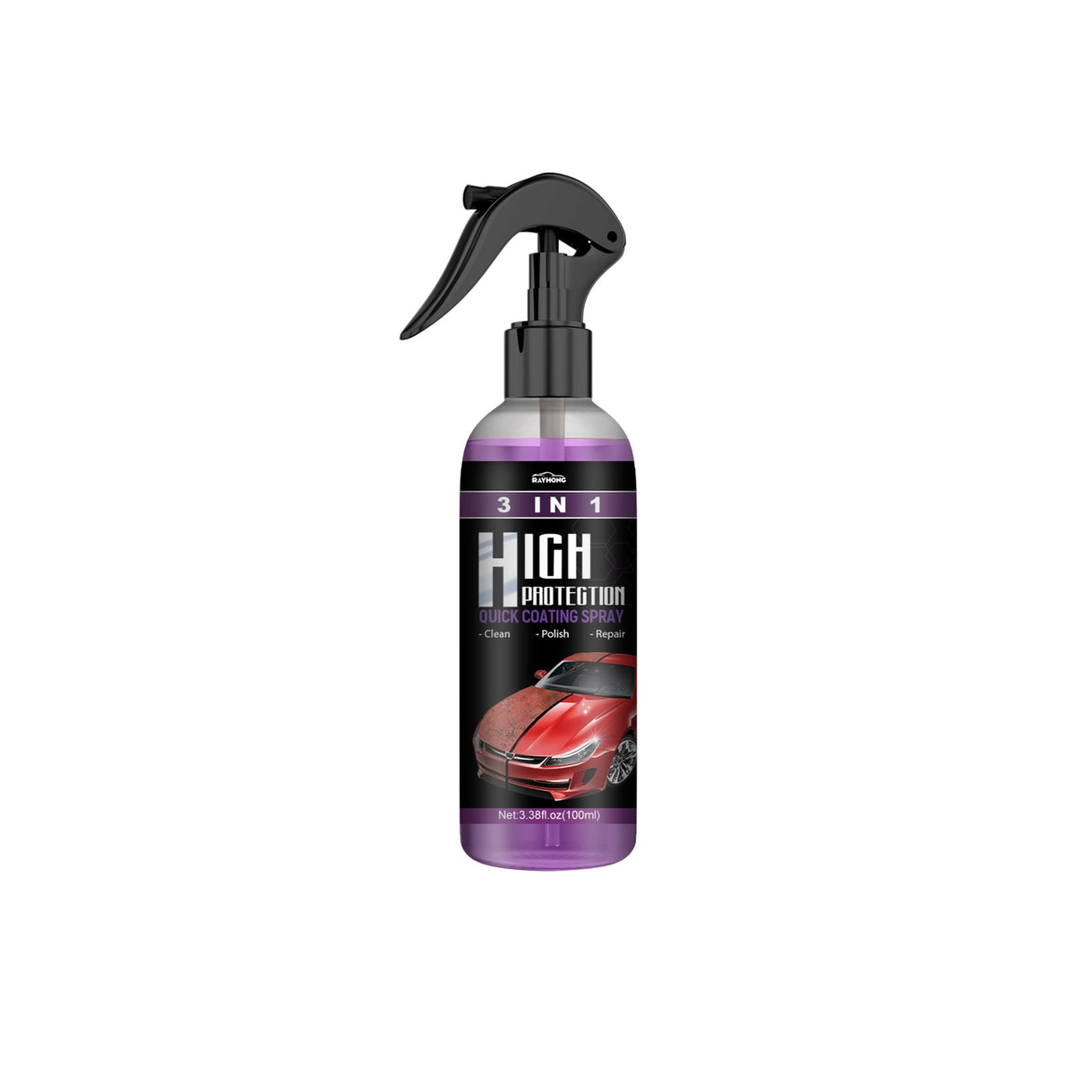 3 In 1 High Protection Quick Car Coating Spray, Diy Paint Change Color Cleaning Coating Spray - V.I.P Digital Presence