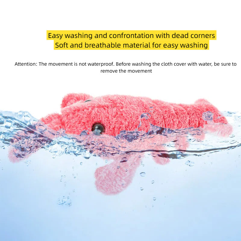 Pet Toy Gravity Jumping Shrimp Electric Simulation Lobster USB Charging Teasing Dog Cat Self Fun Soothing Tool