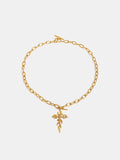 18K Gold-Plated Stainless Steel Cross Necklace - V.I.P Digital Presence