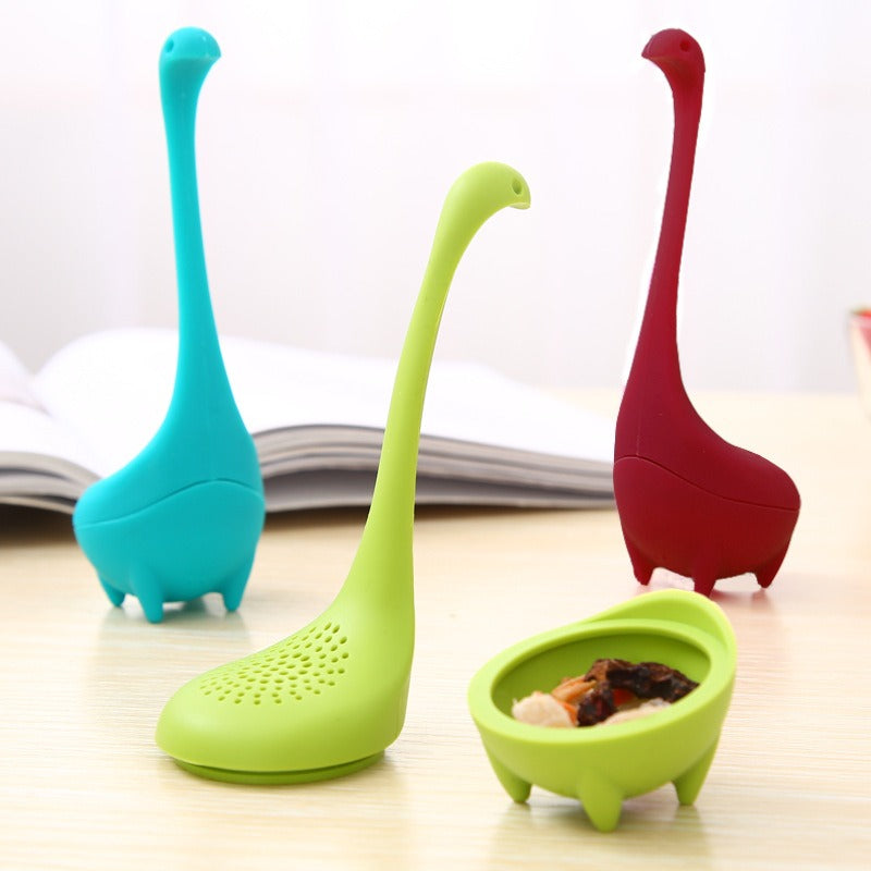 Water Monster Silicone Tea Filter Tea Glass Nice Lake Water Monster Tea Brewer