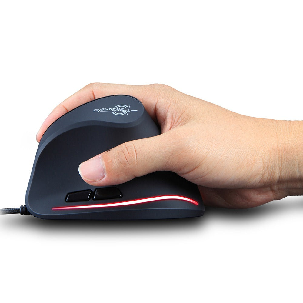 ZELOTES T20 Vertical Mouse Grip Ergonomic Laptop Desktop Wired Mouse