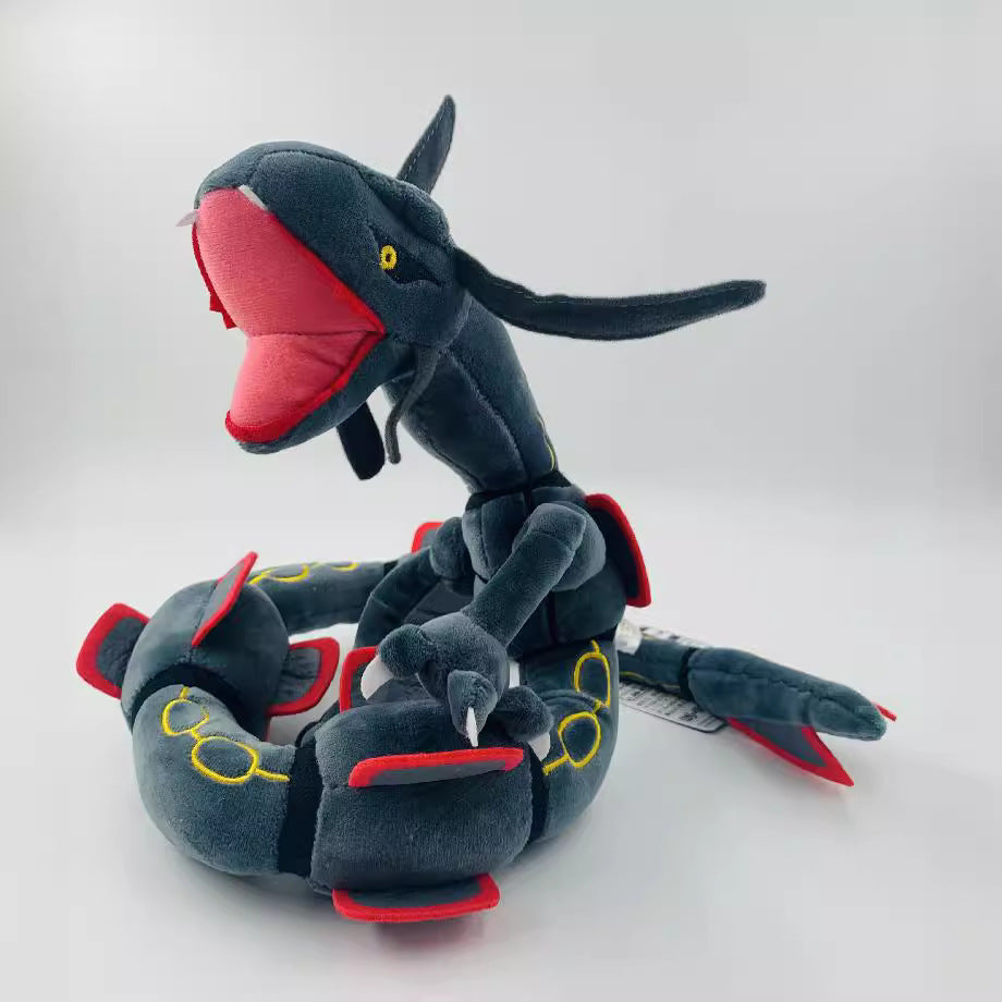 80cm Lie Kong Sitting Sky Dragon Crack Sitting Green Dragon Black Dragon Skeleton Shaped Plush Doll