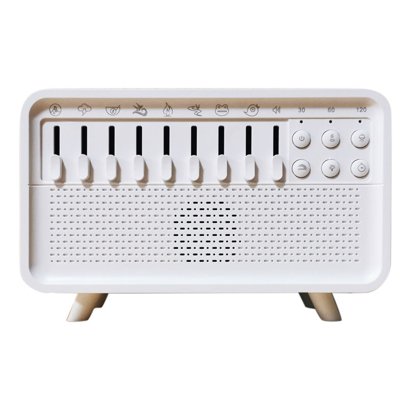 8 - Adjustable - White - Noise Air Aroma Diffuser Humidifier with Night Light and Bluetooth Speaker - V.I.P Digital Presence