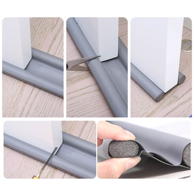 Flexible Door Bottom Sealing Strip Guard Sealer Stopper Weatherstrip Windproof Sealing Strip