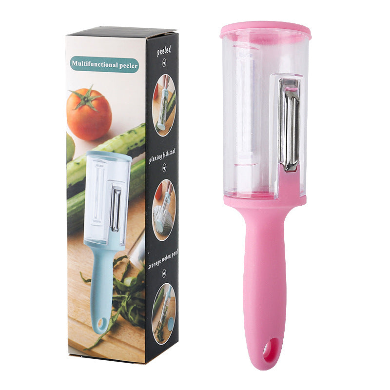 Multifunctional Peeler With Storage Box The Ultimate Solution For Peeling Vegetables, Fruits, And Scaling Fish - V.I.P Digital Presence