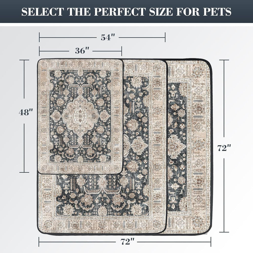 Scandinavian Minimalist Carpet Pet Mat, Stain-Resistant and Easy to Clean Sofa Coffee Table Mat, Urine-Proof Cat and Dog Pad - V.I.P Digital Presence