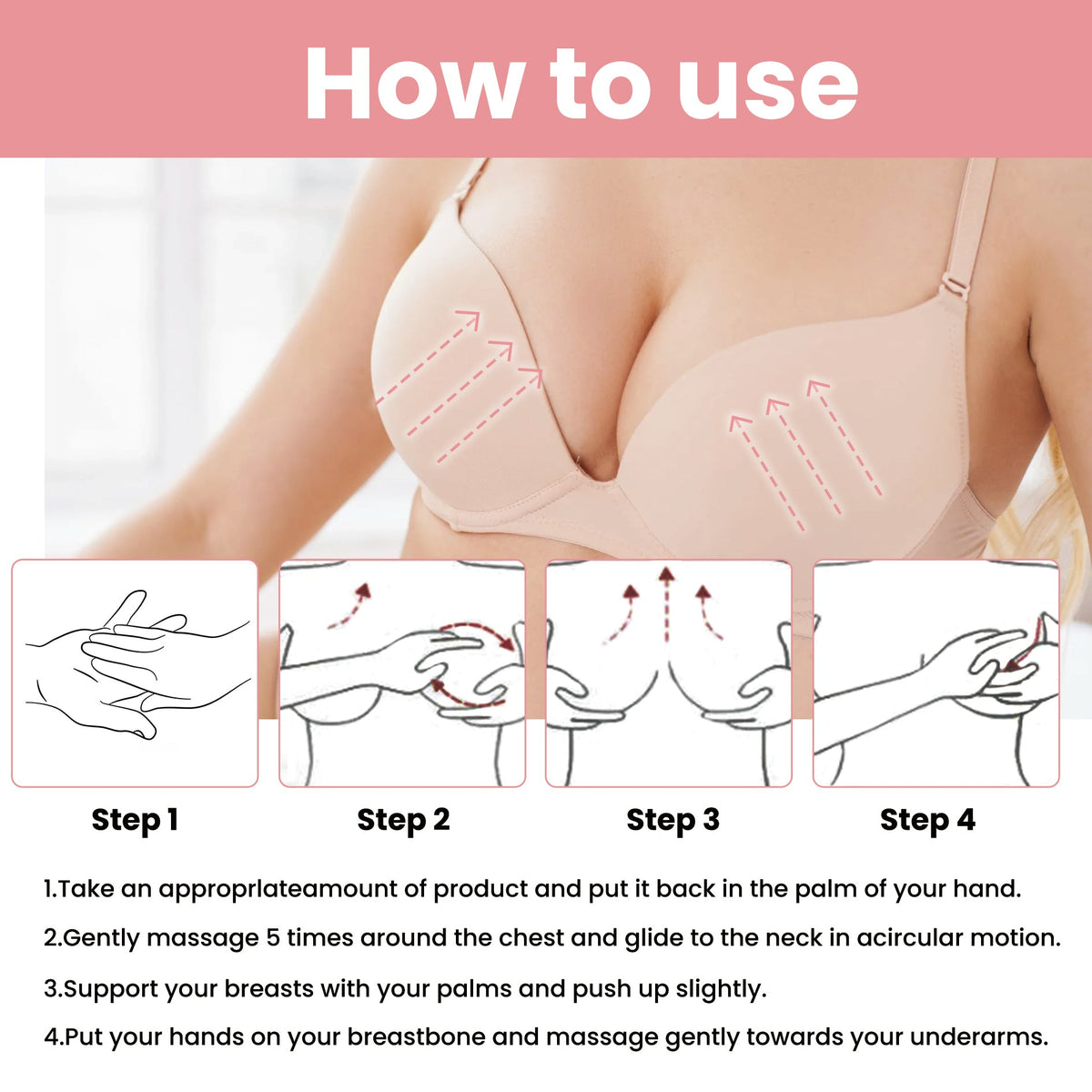 Beauty Massage Oil Breast Gentle Moisturizing Treatment Full And Firm Breast Volumizing Massage Treatment