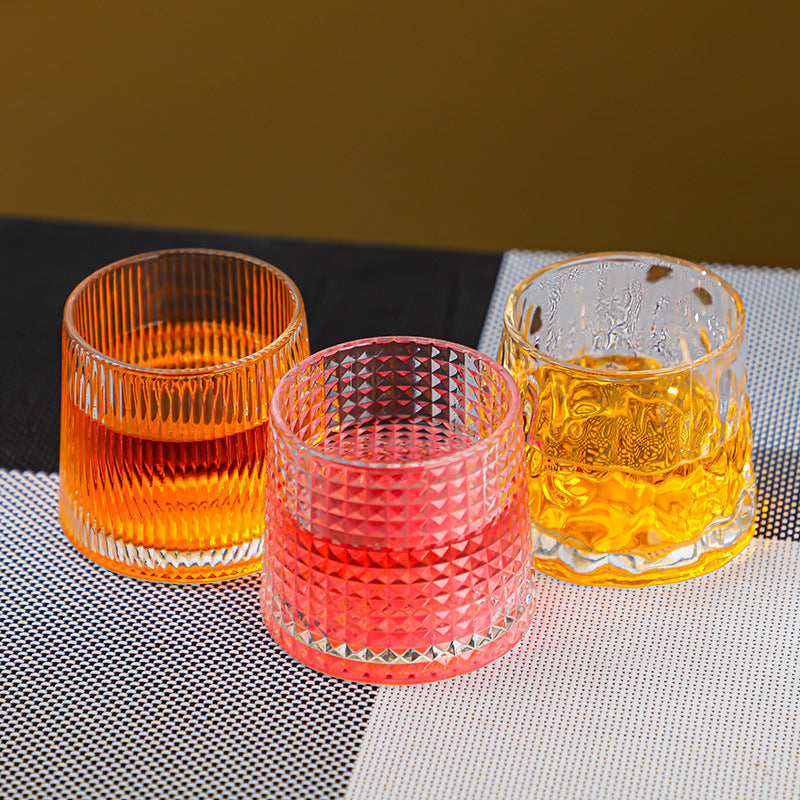Mountain View Glass Cup Fuji Mountain Tibetan Mountain Cup  Japanese Whiskey Wine Cup Household High Beauty Water Bottle