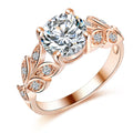 Crystal Silver Cubic Zirconia Wedding Ring - V.I.P Digital Presence