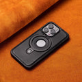 Suitable for Apple 16Promax phone case leather magnetic bracket iPhone 15 anti drop protective case - V.I.P Digital Presence