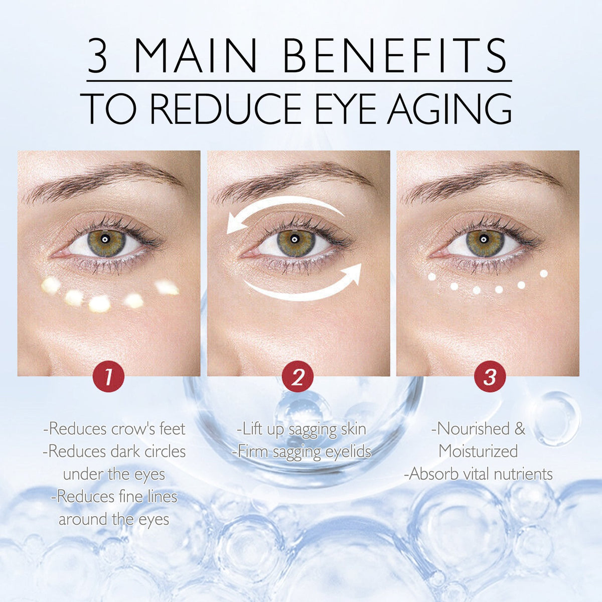 Niacinamide Eye Cream Gel, Reduces Fine Lines And Dark Circles Hydrating And Firming Eye Cream