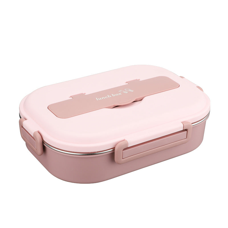 Food grade microwaveable stainless steel compartment insulation lunch box