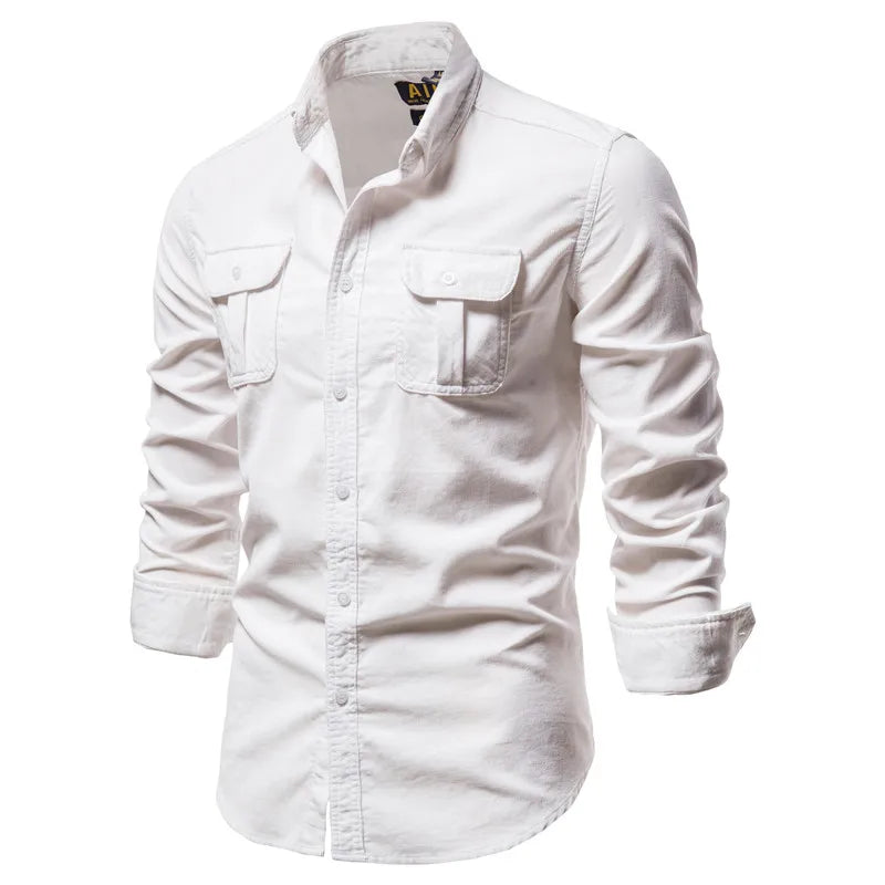 Shirts For Men Wear Shirt College Tops Longsleeve Blue