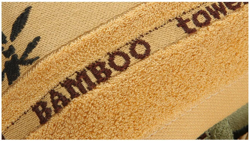 Bamboo charcoal fiber bath towel