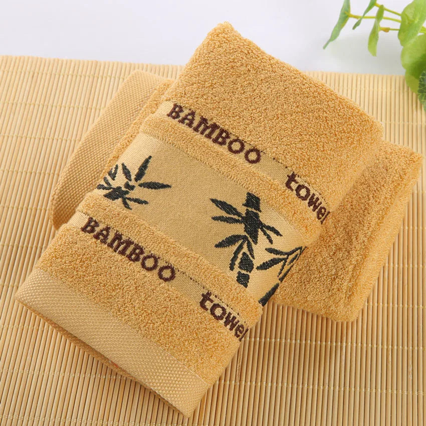 Bamboo charcoal fiber bath towel