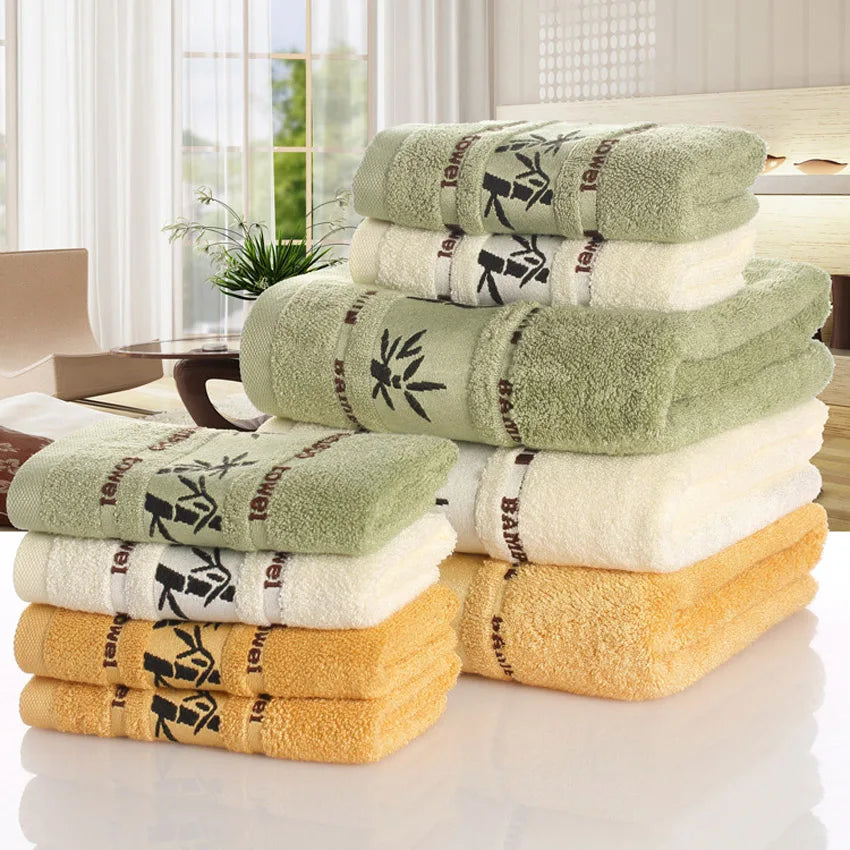 Bamboo charcoal fiber bath towel
