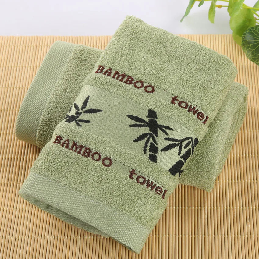 Bamboo charcoal fiber bath towel