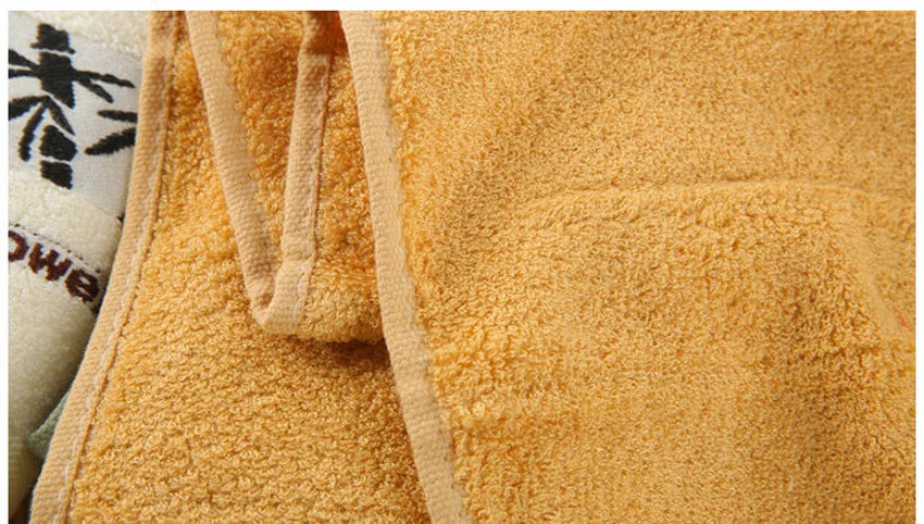 Bamboo charcoal fiber bath towel