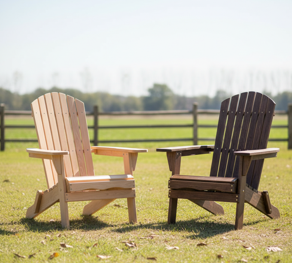 Folding Adirondack Chair – Outdoor Patio Yard Deck Beach Lawn