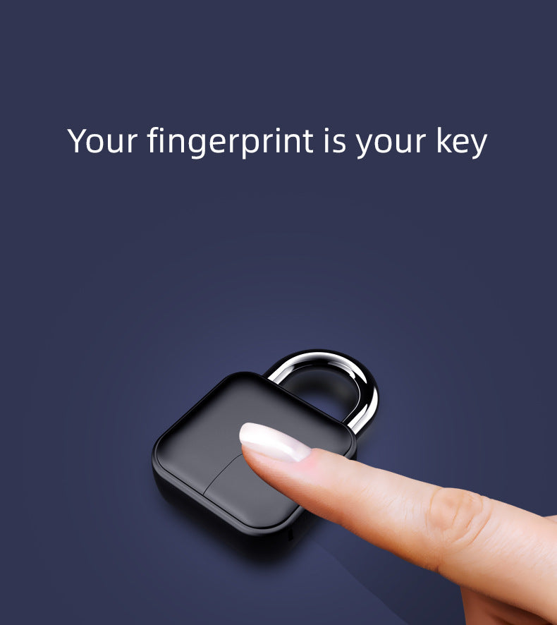 Smart Fingerprint Padlock Bluetooth Dorm Anti-theft Lock Remote