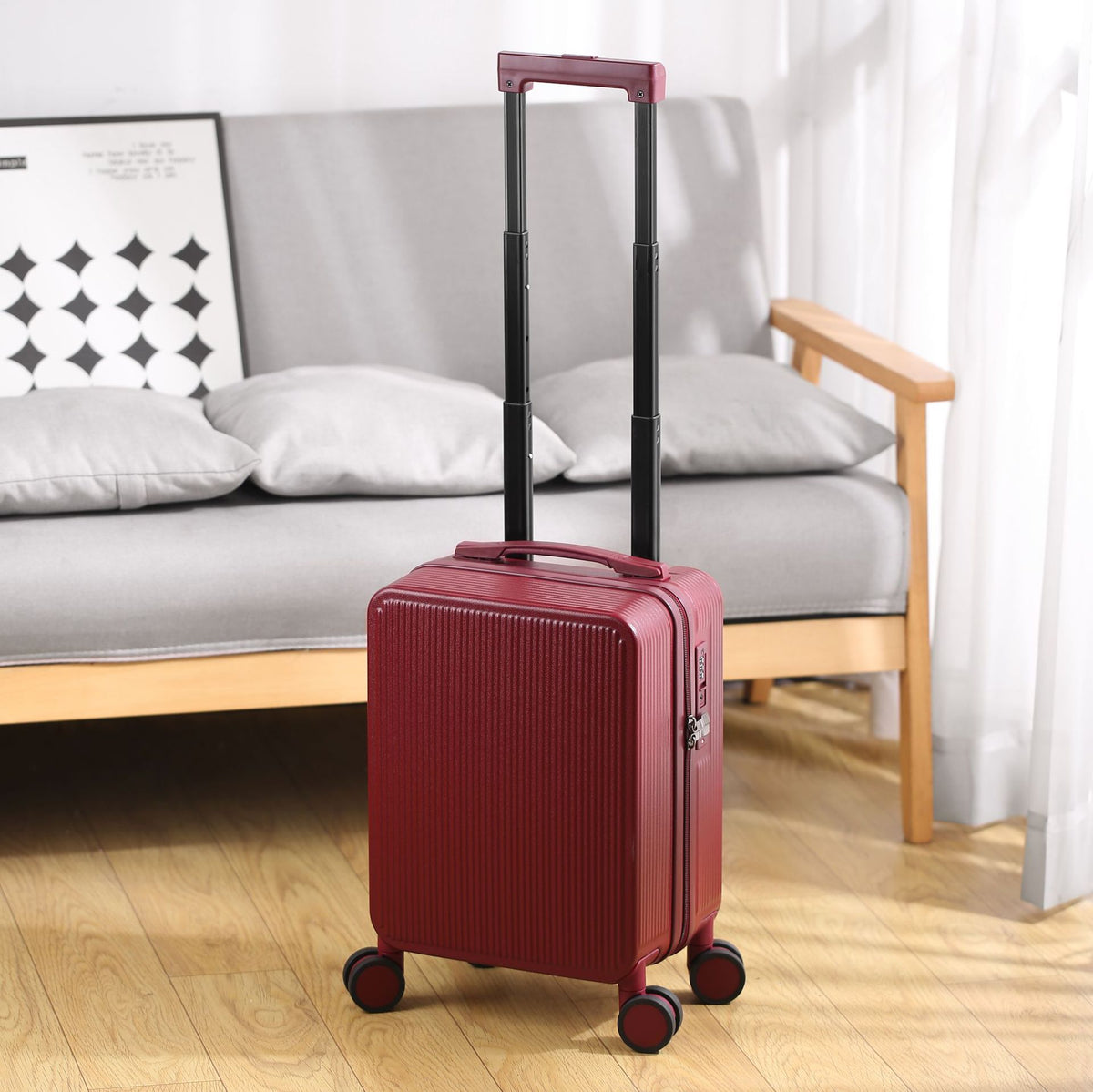 Men's And Women's Trolley Case Zipper Suitcase