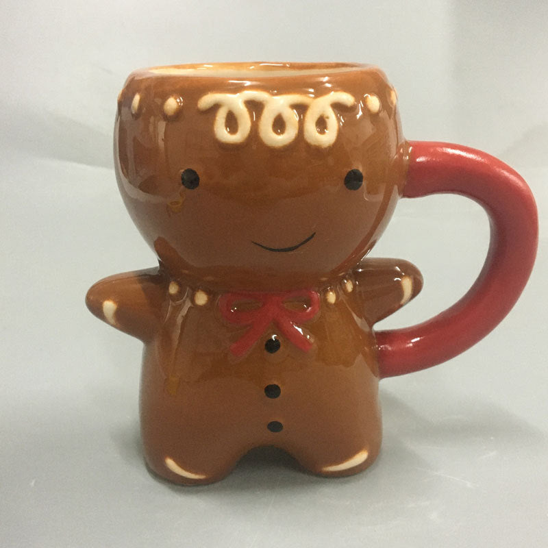 Gingerbread Man Christmas Ceramic Tea Mugs
