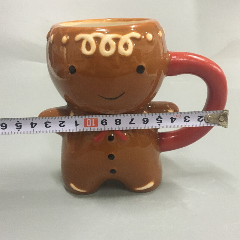 Gingerbread Man Christmas Ceramic Tea Mugs