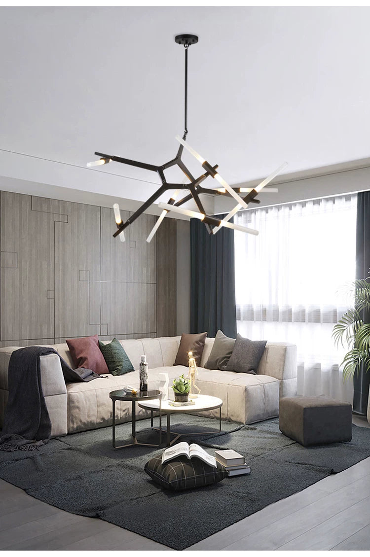 Modern Irregular Living Room Minimalist Dining Room Chandelier
