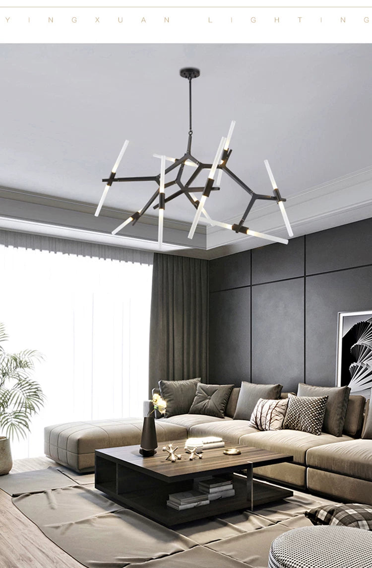 Modern Irregular Living Room Minimalist Dining Room Chandelier