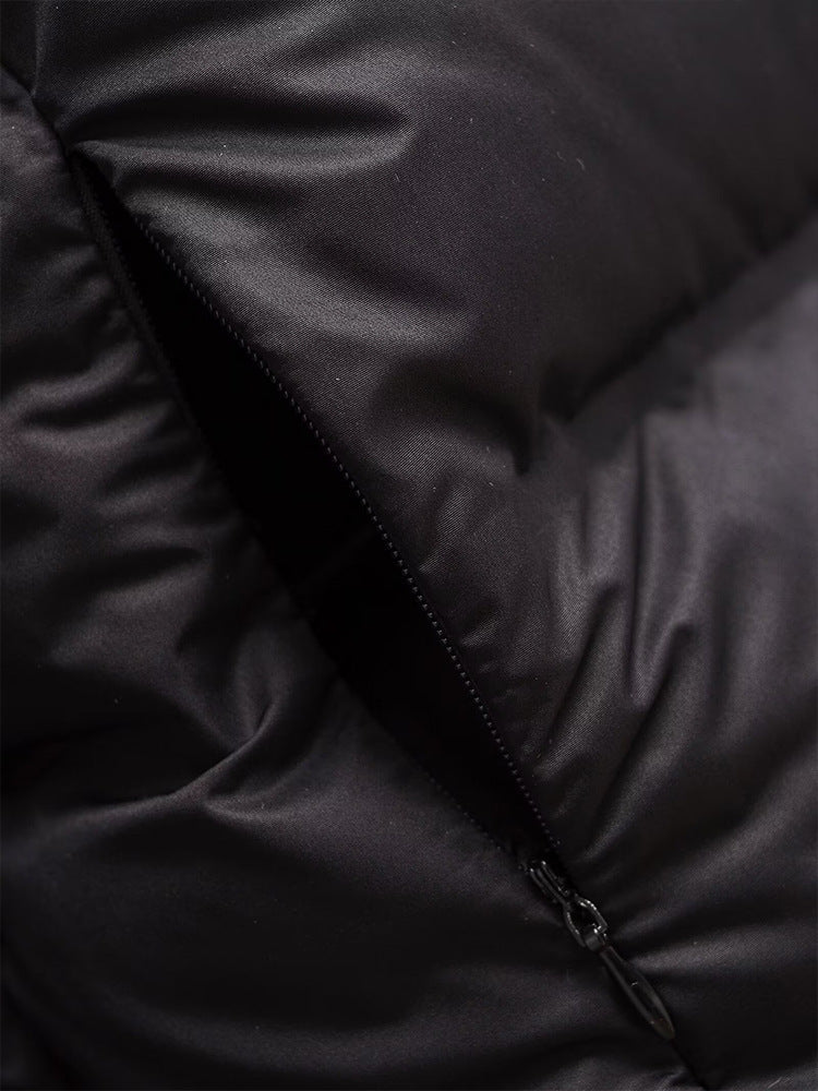 Simple Hooded Long Sleeve Zipper Pocket Protective Jacket Coat For Women