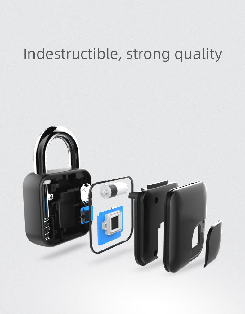 Smart Fingerprint Padlock Bluetooth Dorm Anti-theft Lock Remote
