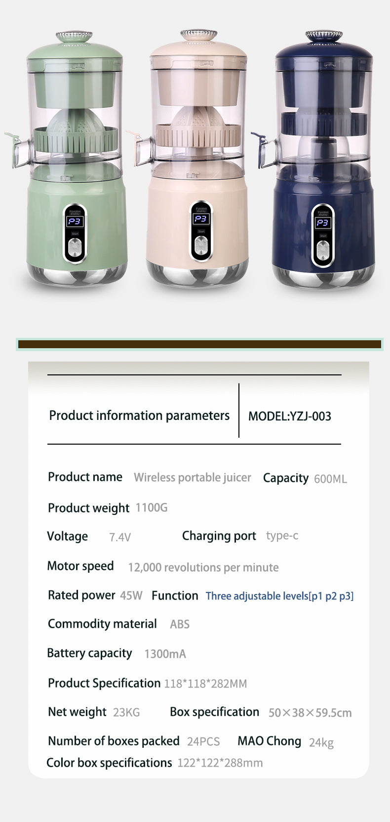 Slag Juice Separation Portable Multifunctional Electric Juicer